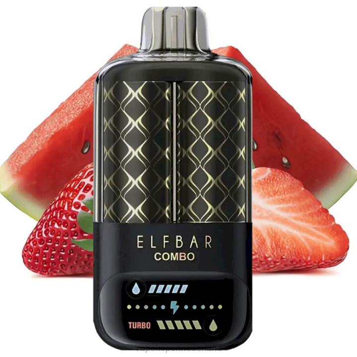 Vape Nederland FT0H10 - watermeloen & aardbei Elf Bar Combo 25000