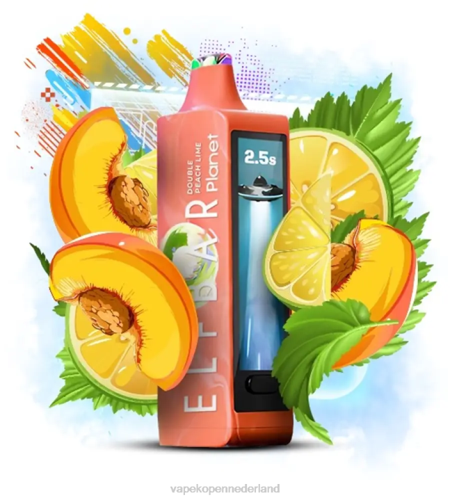 Vape Nederland FT0H31 - dubbele perziklimoen Elf Bar Planet 25000