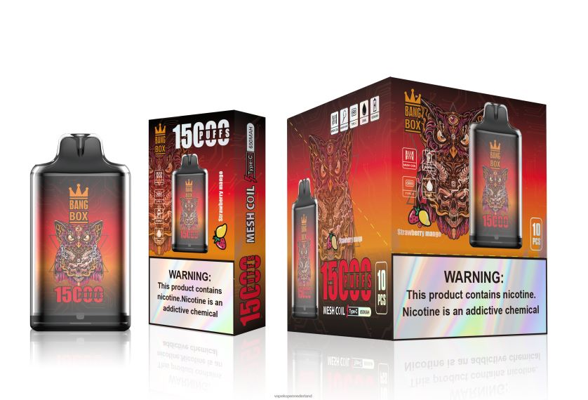 Vape Nederland NFBX6N101 aardbei-mango - Bang Box s1-15000 trekjes