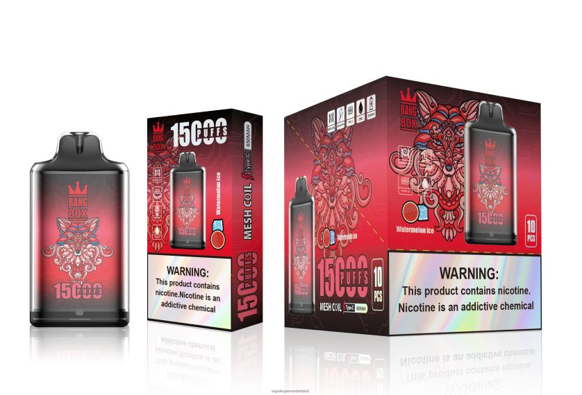 Vape Nederland NFBX6N106 watermeloen ijs - Bang Box s1-15000 trekjes