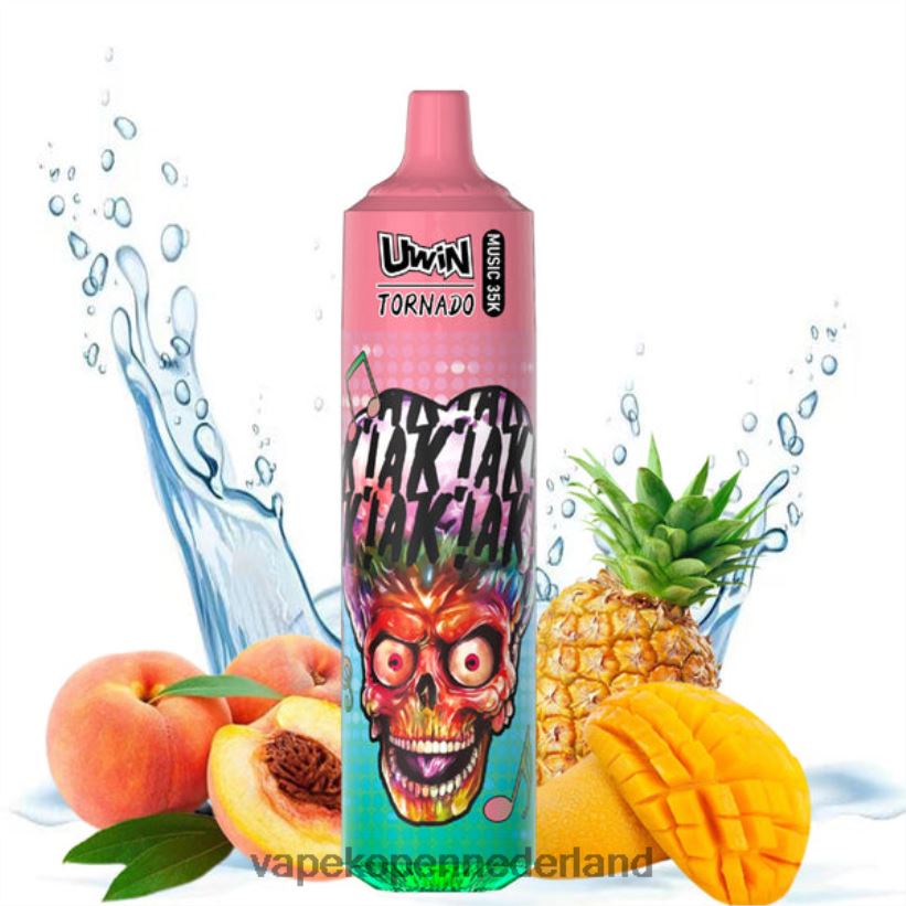 Vape Nederland perzik-mango-ananas | UWIN CRYSTAL 35k wegwerpdamp 4P668825