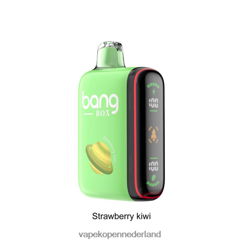 Vape Zonder Nicotine NFBX6N27 aardbei-kiwi - Bang Box Intelligente vermogensweergave van 9000-18000 rookwolken