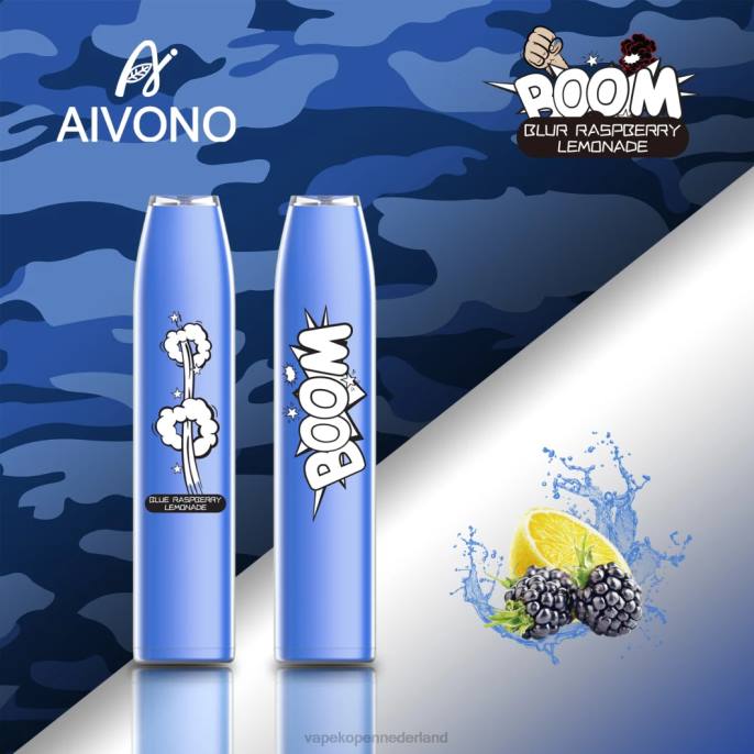 Aivono AIM BOOM 600 blauwe frambozenlimonade - 2604355 Vape Nederland