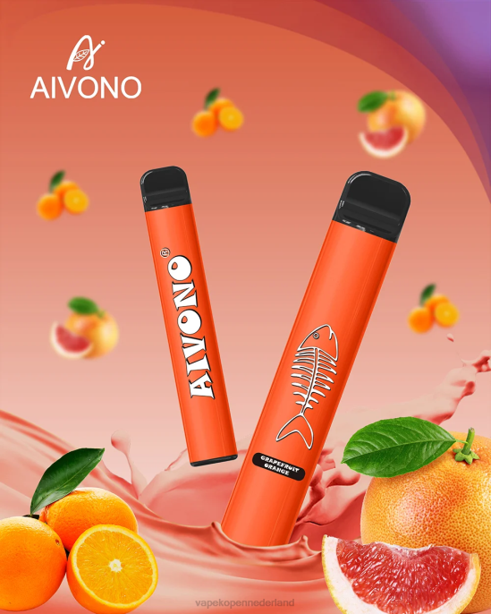 Aivono AIM FISHBONE 600 pompelmoes sinaasappel - 2604280 Vape Nederland