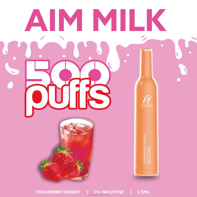 Aivono AIM MILK 500 aardbei energie - 2604266 E-Liquid Nederland