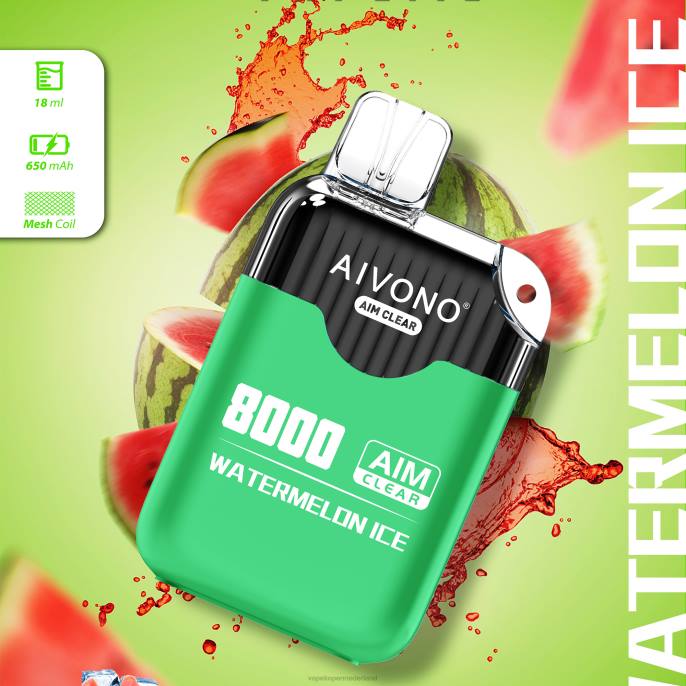 Aivono AIM CLEAR 8000 watermeloen ijs - 2604204 Electronic Cigarette Vape