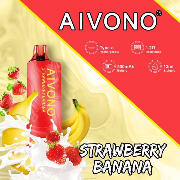 Aivono AIM GUN 7000 aardbei banaan - 2604107 E-Liquid Nederland