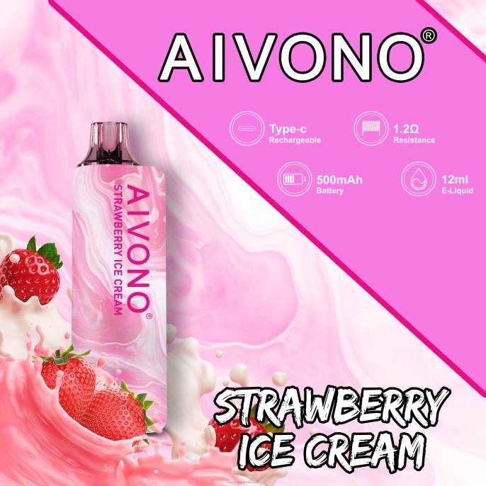 Aivono AIM GUN 7000 aardbeienijs - 2604105 Electronic Cigarette Vape
