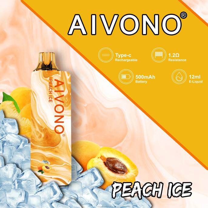 Aivono AIM GUN 7000 perzik ijs - 2604103 Vape Nederland