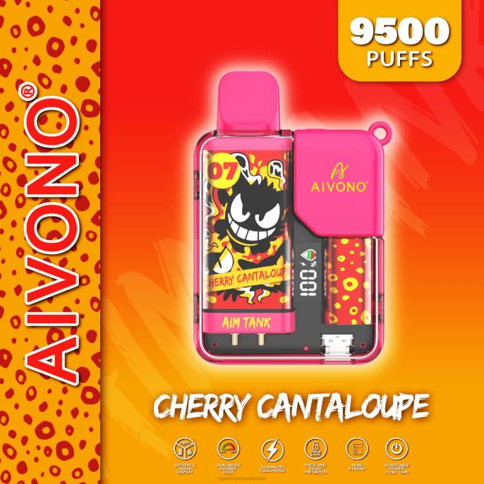 Aivono AIM TANK 9500 kersen meloen - 260445 Electronic Cigarette Vape