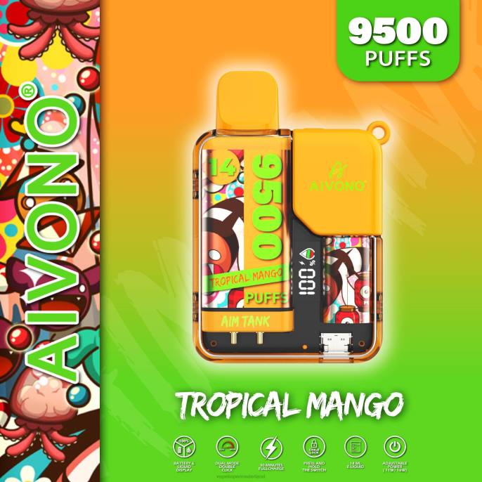 Aivono AIM TANK 9500 tropische mango - 260439 Electronic Cigarette Vape