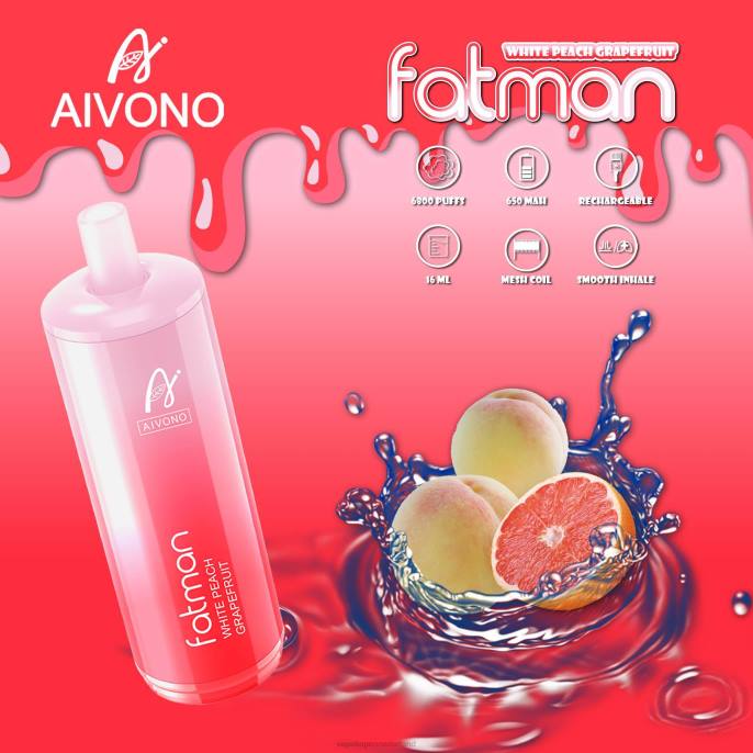 Aivono FATMAN 6800 pompelmoes - 260425 Vape Nederland