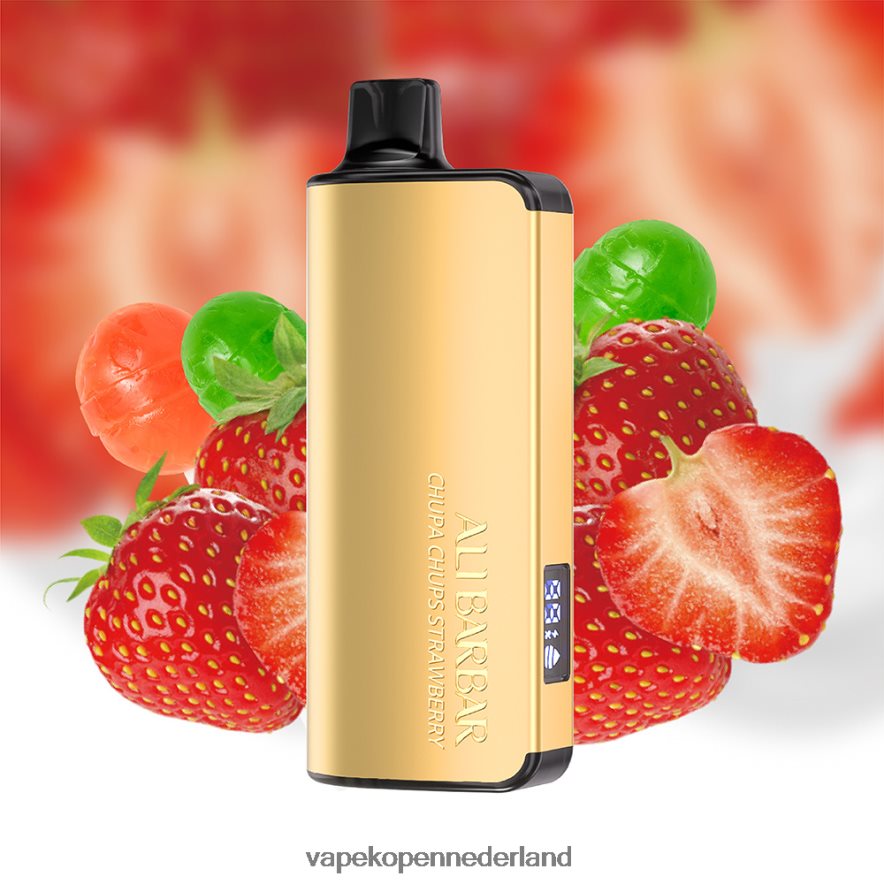 Alibarbar Ingot 9000 wegwerpdamp chupa chups aardbei NNL4PT17 Vape Zonder Nicotine