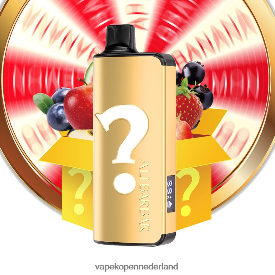 Alibarbar Ingot 9000 wegwerpdamp smaak roulette NNL4PT19 E-Liquid Nederland