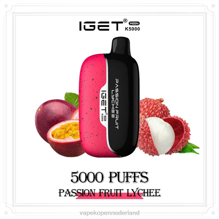 Electronic Cigarette Vape 28NV10 passievruchtlychee IGET Moon k5000