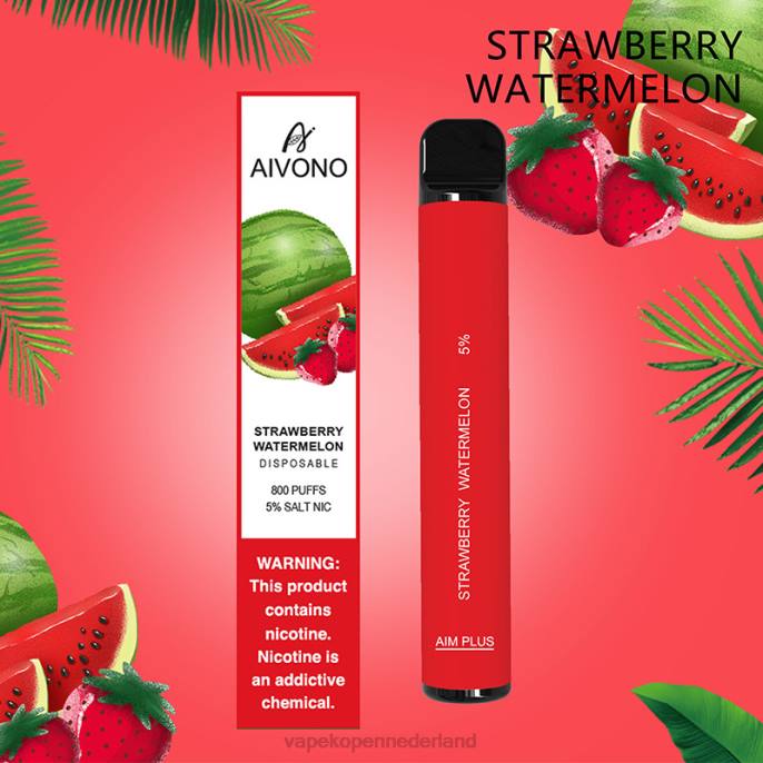 Aivono AIM PLUS 800 aardbei watermeloen - 2604196 Vape Nederland