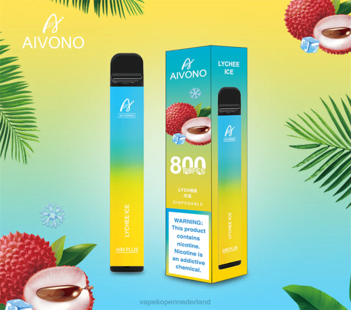 Aivono AIM PLUS 800 lychee-ijs - 2604182 E-Liquid Nederland