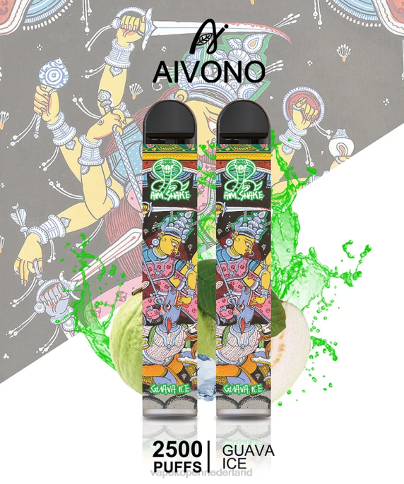 Aivono AIM SNAKE 2500 guave-ijs - 2604307 Vape Nederland