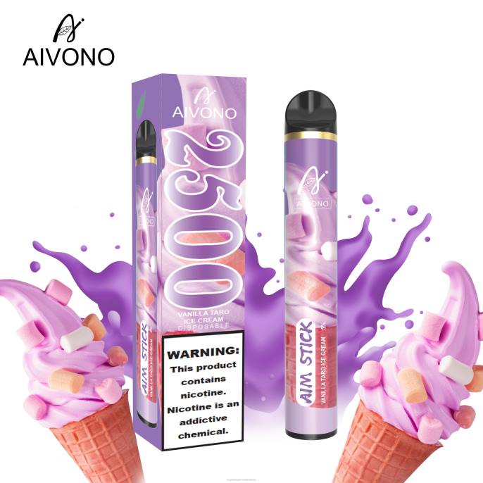 Aivono AIM STICK 2500 vanille-taro-ijs - 2604147 Electronic Cigarette Vape