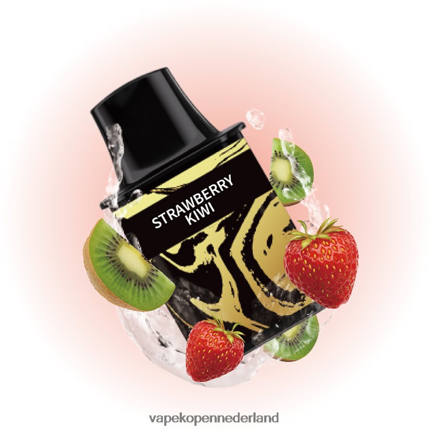Alibarbar Flare hervulbare damp aardbei-kiwi NNL4PT77 Vape Zonder Nicotine