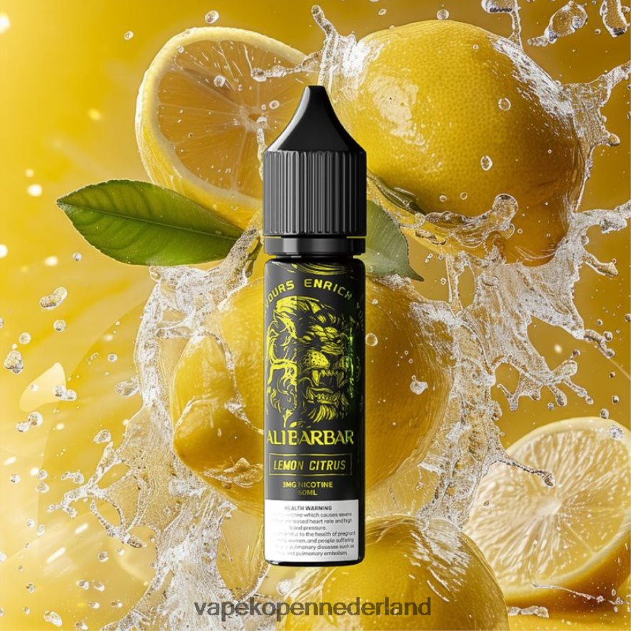 Alibarbar waterpijp onyx citroen citrus NNL4PT108 Vape Kopen
