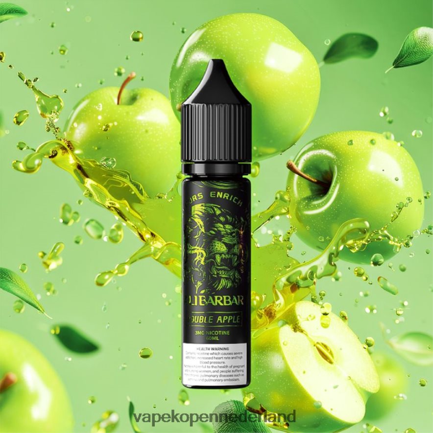 Alibarbar waterpijp onyx dubbele appel NNL4PT111 Vape Nederland