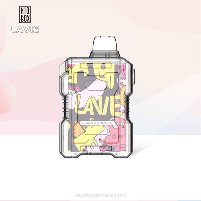 P8B2190 Vape Nederland - aardbei-mango-ijs LAVIE NIO BOX 9000 trekjes