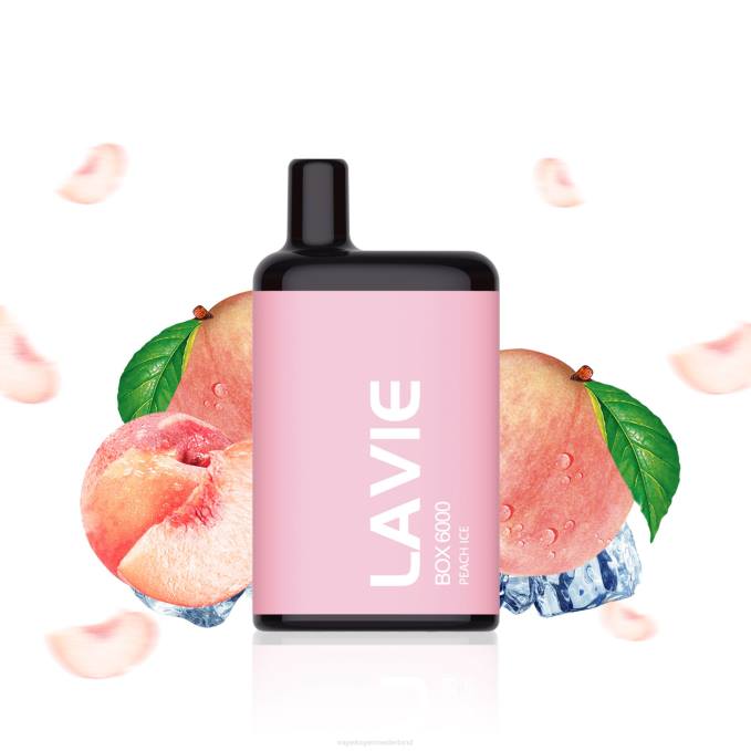 P8B2200 E-Liquid Nederland - perzik ijs LAVIE BOX 6000 trekjes