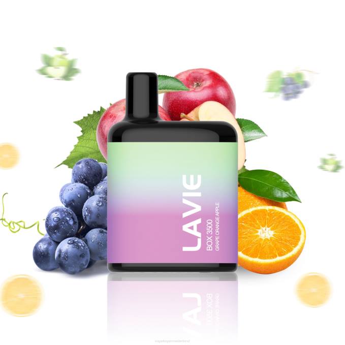 P8B2212 E-Liquid Nederland - druif oranje appel LAVIE BOX 3500 trekjes