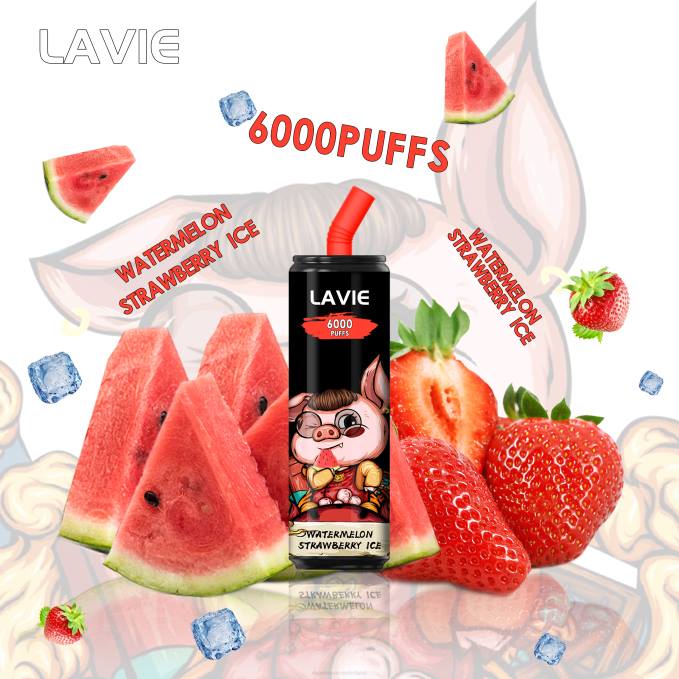 P8B2267 Electronic Cigarette Vape - watermeloen-aardbei-ijs LAVIE Coke BAR 6000 trekjes