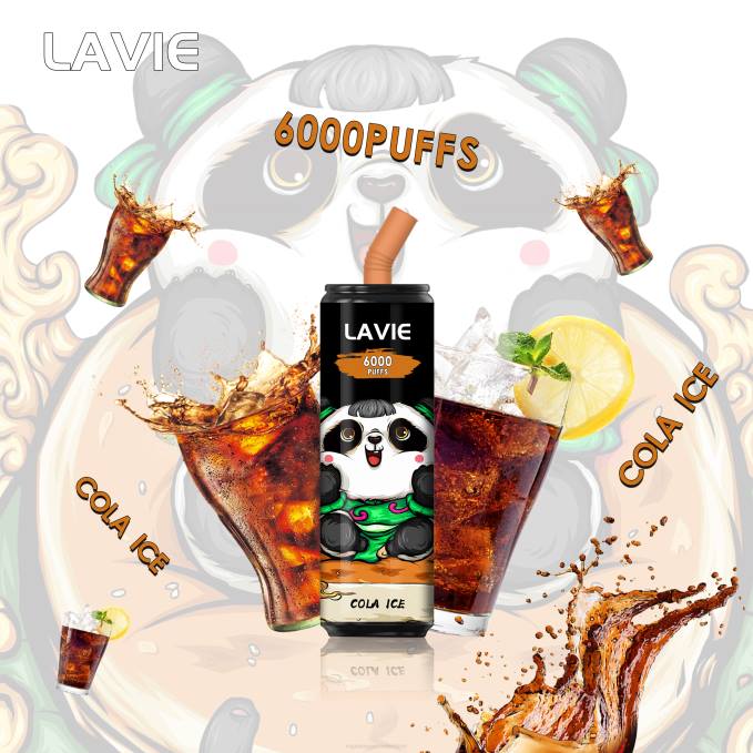 P8B2276 Electronic Cigarette Vape - cola-ijs LAVIE Coke BAR 6000 trekjes