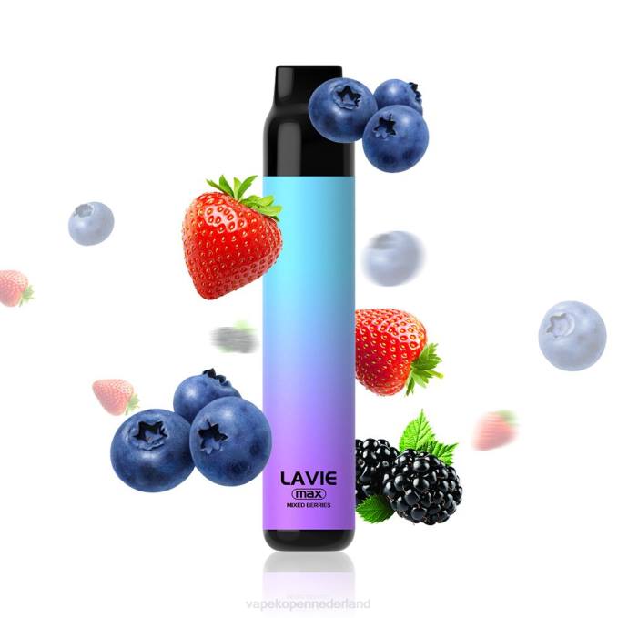 P8B2281 E-Liquid Nederland - gemengde bessen LAVIE BAR 5000 trekjes - max