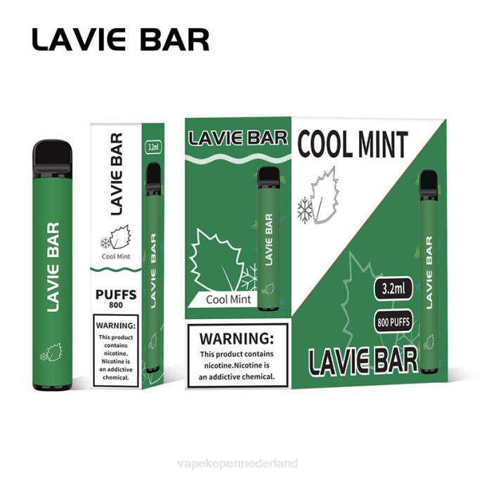 P8B2311 E-Liquid Nederland - koele munt LAVIE BAR 800 trekjes