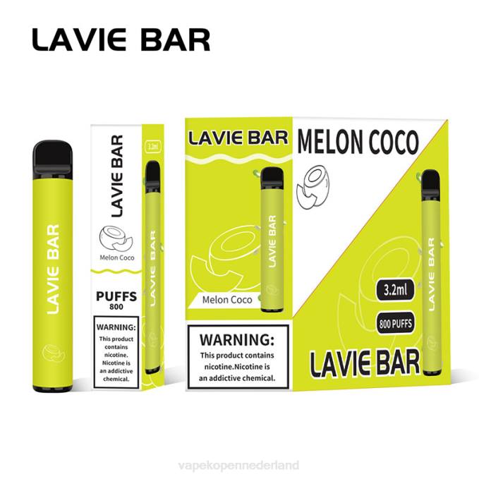 P8B2315 Electronic Cigarette Vape - meloen kokos LAVIE BAR 800 trekjes