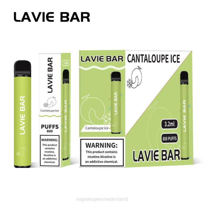 P8B2317 E-Liquid Nederland - meloen ijs LAVIE BAR 800 trekjes