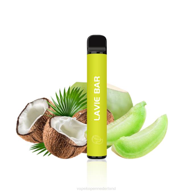 P8B2324 Electronic Cigarette Vape - meloen kokos LAVIE BAR 2% versie 800 trekjes