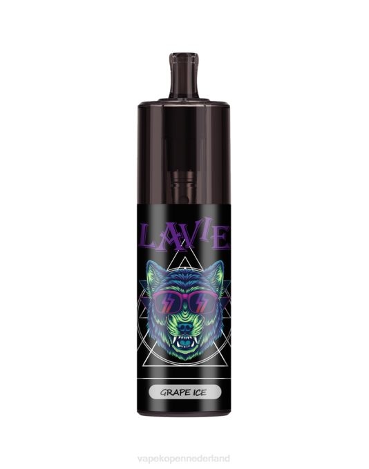 P8B2331 Vape Nederland - druiven ijs LAVIE COLOUR BAR Luchtstroomregeling voor 10.000 trekjes