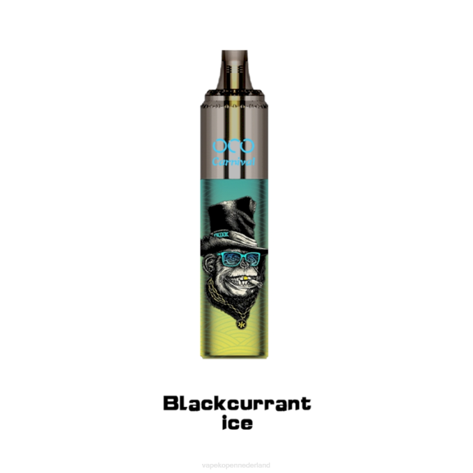 P8B2348 Electronic Cigarette Vape - zwarte bessen ijs LAVIE OCO Carnaval 10.000 trekjes