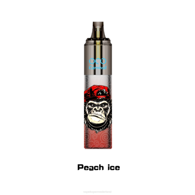 P8B2355 Vape Nederland - perzik ijs LAVIE OCO Carnaval 10.000 trekjes