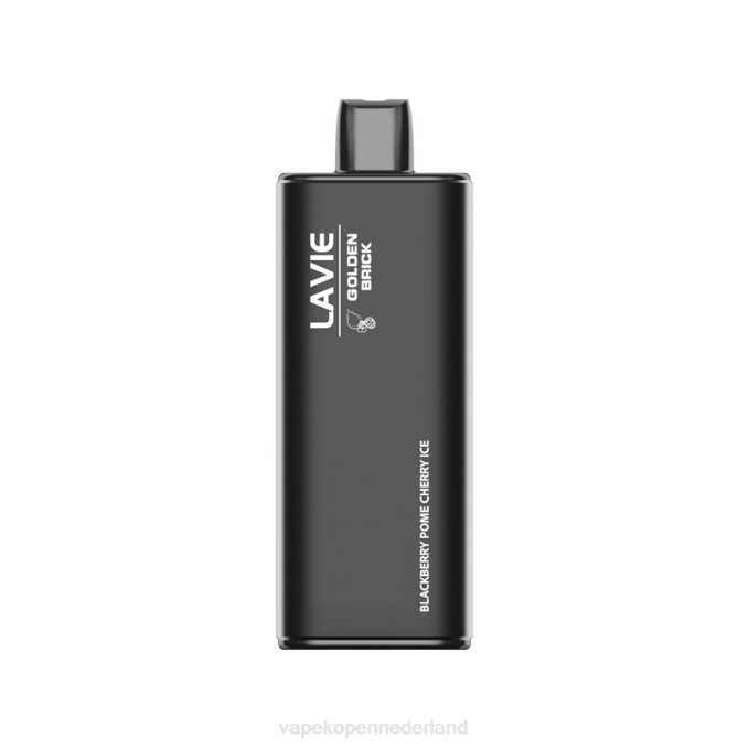 P8B254 Electronic Cigarette Vape - bramenpit-kersenijs LAVIE GOLDEN BRICK 10000 trekjes
