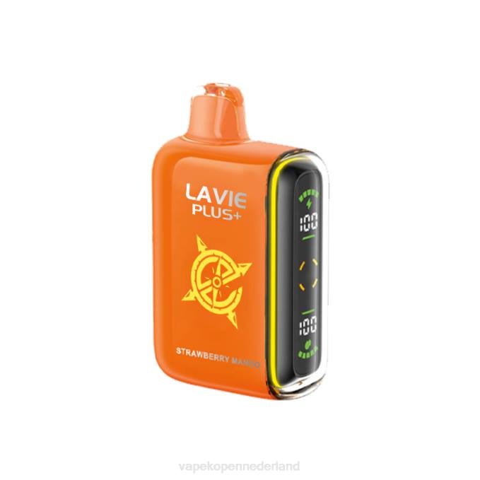 P8B297 Vape Nederland - aardbei-mango LAVIE PLUS 15000 trekjes