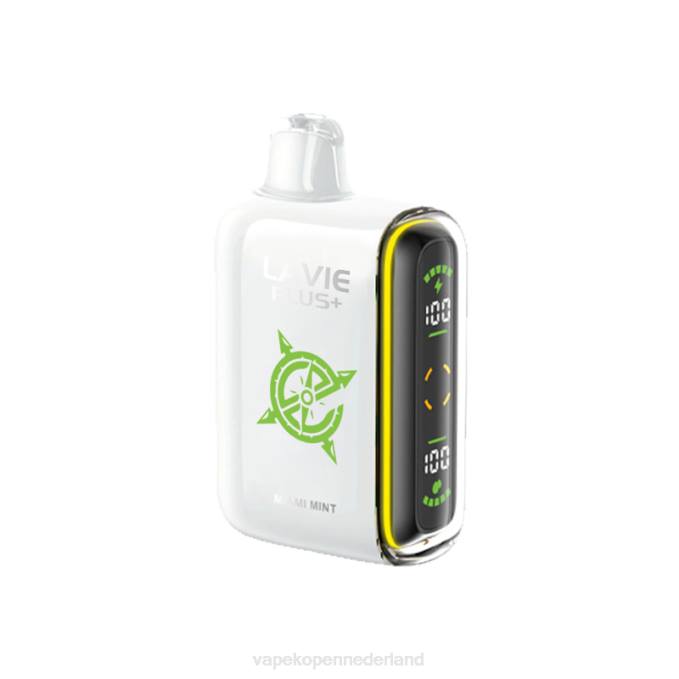 P8B298 E-Liquid Nederland - miami munt LAVIE PLUS 15000 trekjes
