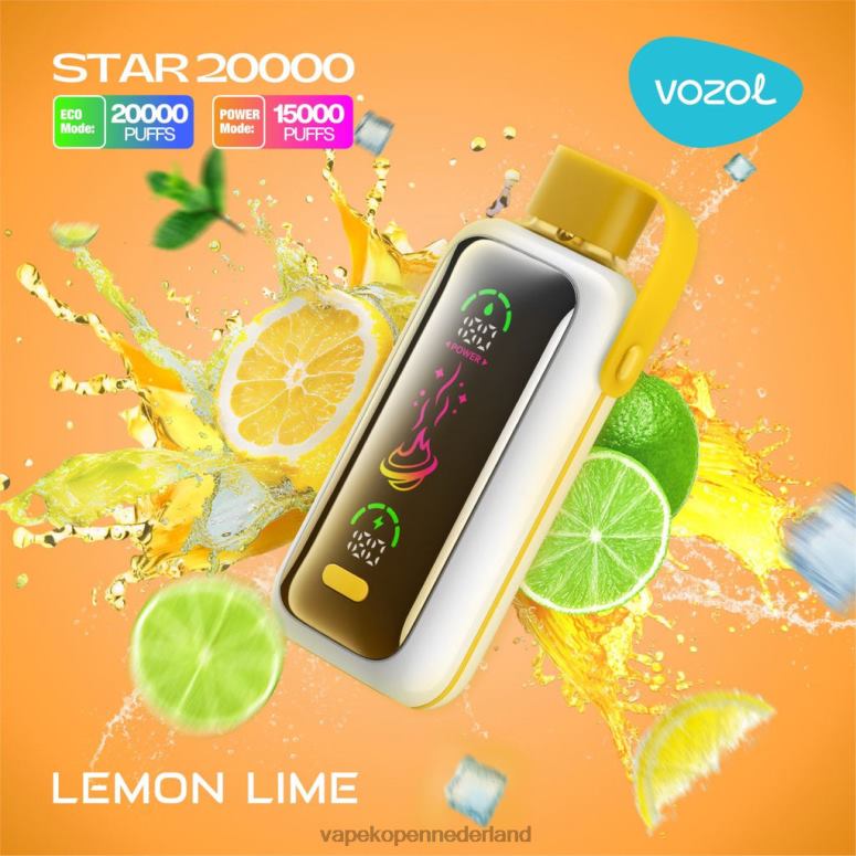 VOZOL STAR 20000 80VTP11 citroen limoen Vape Nederland
