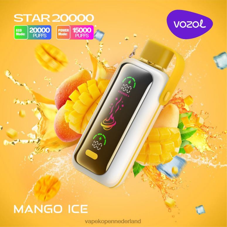 VOZOL STAR 20000 80VTP13 mango-ijs Vape Kopen