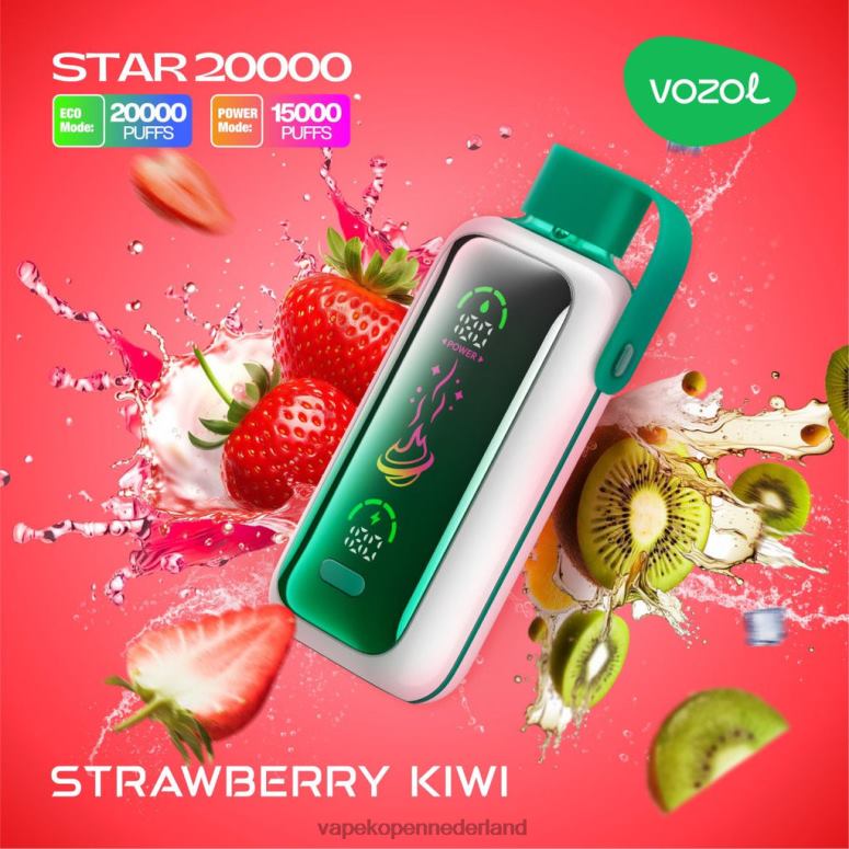 VOZOL STAR 20000 80VTP20 aardbei-kiwi Electronic Cigarette Vape