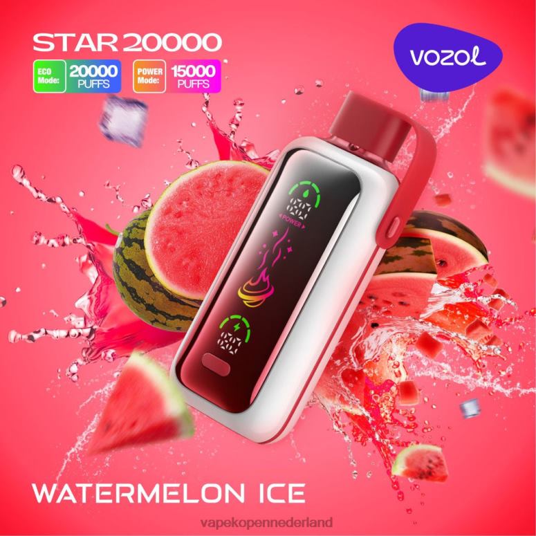 VOZOL STAR 20000 80VTP3 watermeloen ijs Vape Kopen
